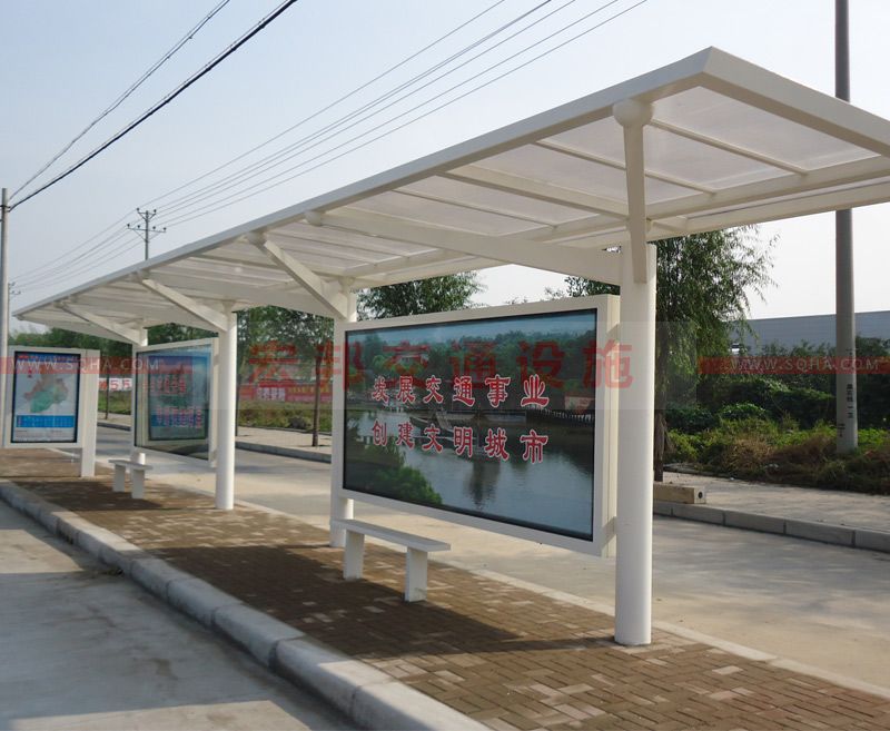 浙江公交候車亭發貨案例