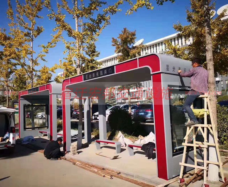 廣東公交候車亭發貨案例